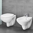 GROHE - Bau Ceramic Ensemble WC suspendu sans bride + Abattant déclipsable (BauClassic) - vignette