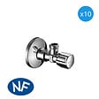 SCHELL - Schell Comfort Lot de 10 robinets d'équerre avec fonction de régulation, Classe de débit A (052120699-PRO10) - vignette