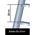 TUBESCA COMABI - Échelle transformable 3 plans Platinium 3 x 12 échelons hauteur de travail maxi 888 m - vignette
