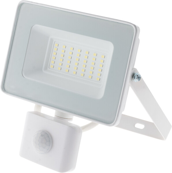 ZENITECH - Projecteur LED 3000 Lm IP44 avec détecteur de mouvement - Blanc - large