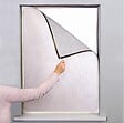 MOUSTIKIT - Moustiquaire cadre fixe magnétique 130xH150cm blanc - vignette