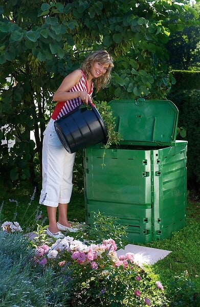 GARANTIA - Compost TKing 900L avec grille - large
