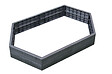 GARANTIA - Kit carrés potager - Polypropylène imitation bois - Gris - vignette