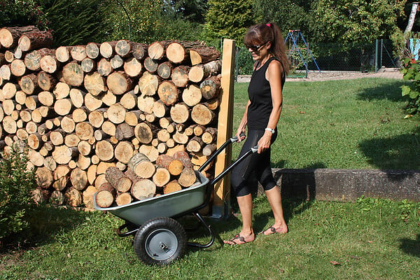 HAEMMERLIN - Brouette tous travaux Aktiv Excellium Twin - 2 roues gonflées - 100L - large