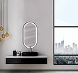 MP GLASS - Miroir led swann black 2 oblong 90x50 cm - vignette