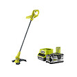 RYOBI - Pack RYOBI Coupe bordures - dresse bordures 18V One+ RY18LT23A-0 - 1 Batterie 5.0Ah - 1 Chargeur rapide RC18120-150 - vignette