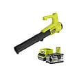 RYOBI - Pack RYOBI Souffleur 18V One+ Turbo jet RY18BLA-0 - 1 Batterie 5.0Ah - 1 Chargeur rapide RC18120-150 - vignette