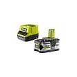 RYOBI - Pack RYOBI gonfleur compresseur 18V R18MI-0 - 1 batterie 5.0Ah - 1 chargeur rapide RC18120-150 - vignette
