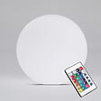 OVIALA - Boule led lumineux polyéthylène blanche - vignette