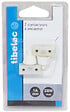 TIBELEC - Lot de 2 interrupteurs à encastrer plastique Blanc - 230W - vignette