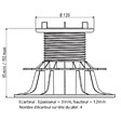 JOUPLAST - Plot autonivelant 95-155mm Jouplast - Terrasse dalle A l'unite - vignette