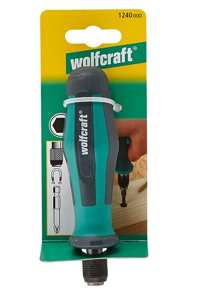 WOLFCRAFT - Tournevis porte-embout manche long - 138mm - large