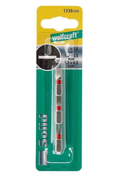 WOLFCRAFT - 3 Embouts Solid fente. ass - large