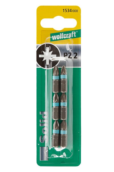 WOLFCRAFT - 6 Embouts PZ n° 2 - large