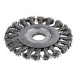 WOLFCRAFT - Brosse métallique circulaire torsadée acier AL22.2 D115mm - vignette