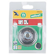 WOLFCRAFT - Brosse métal boisseau ondulée inox M14 - 70mm - 12500 tr/min - vignette