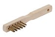 WOLFCRAFT - Brosse bougie laiton 3 rangs - L200mm - décapage métaux non ferreux bois pierre - vignette