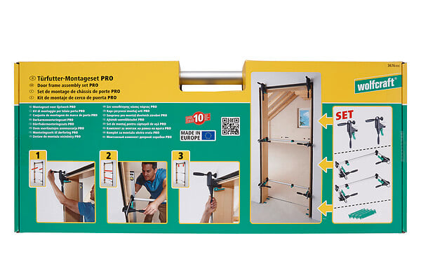 WOLFCRAFT - Kit pose châssis porte - Plastique - 600 à 1000mm - large