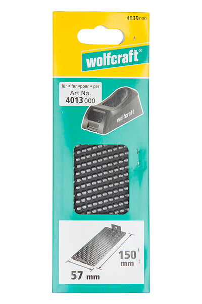 WOLFCRAFT - Râpe de rechange 150mm - pour rabot-bloc - acier - large