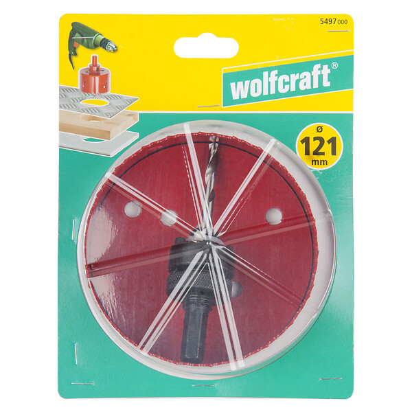 WOLFCRAFT - 1 Scie cloche multi-mat. BIM Ø121 - large