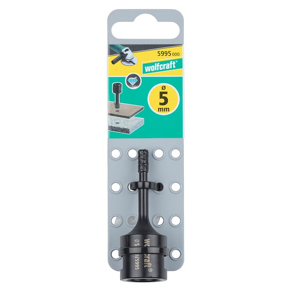 WOLFCRAFT - 1 Trépan diamant carrelage meuleuse Ø5 - large
