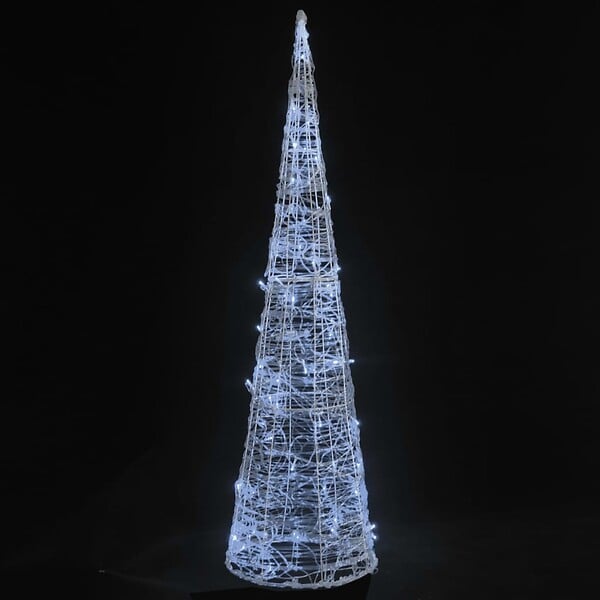 VIDAXL - vidaXL Cône lumineux décoratif pyramide LED Acrylique Blanc froid - large