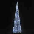VIDAXL - vidaXL Cône lumineux décoratif pyramide LED Acrylique Blanc froid - vignette