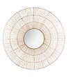 ATMOSPHERA - Miroir mural en Métal et Rotin D 110 cm - vignette
