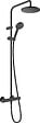 HANSGROHE - Col de douche mit therm Vernis Blend 200 Eco Noir - vignette