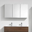 STANO - Armoire de toilette bloc-miroir SIENA largeur 120 cm noyer - vignette