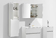STANO - Armoire de toilette bloc-miroir SIENA largeur 80 cm blanc laqué - vignette