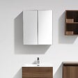 STANO - Armoire de toilette bloc-miroir SIENA largeur 60 cm noyer - vignette