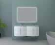 BADENHAUS - Meuble sous-vasque Sting - Blanc brillant - 69cm - vignette