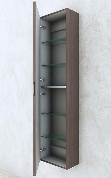 BADENHAUS - Colonne de rangement Eden - Marron - H.140xL.35xP.20cm - large
