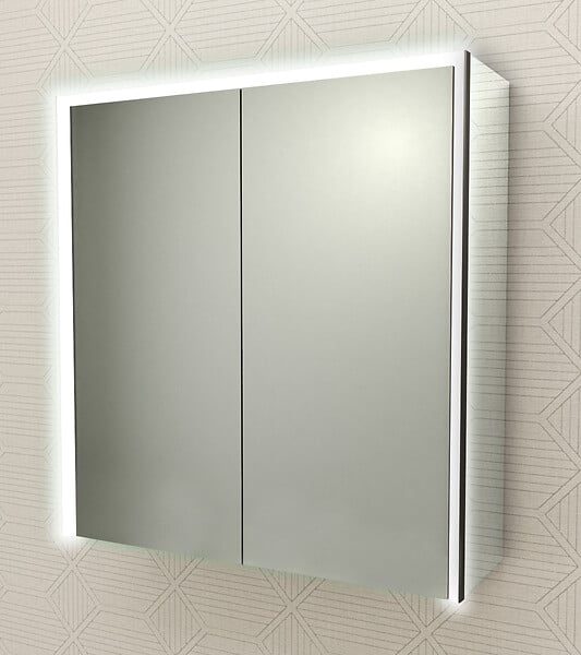 BADENHAUS - Armoire de toilette BADEN HAUS Miroir à LED 75x70cm 2 portes - large