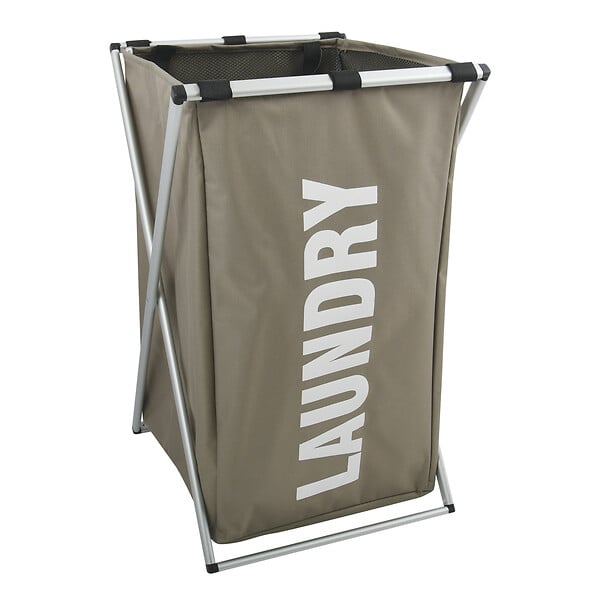 MSV - MSV Panier à linge LAUNDRY Taupe - large