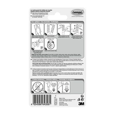 3M - Crochet métallisé déco doré petit modèle x4 - large