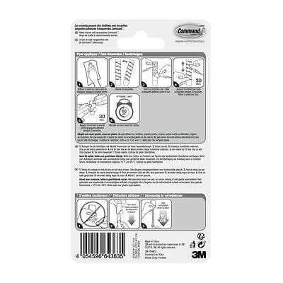 3M - Crochet métal inox déco petit modèle x4 - large