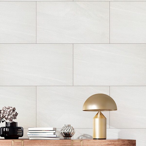 DUMAWALL+ - Dalle de revêtement mural PVC Larisa - Beige - 375x650 mm - large