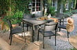 MODE DE VIE - Table de jardin Preston - Alluminium - Gris - 180/270cm - vignette