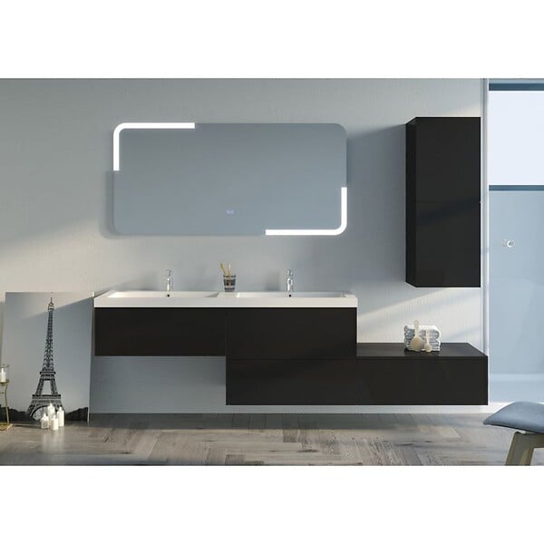 DISTRIBAIN - Meuble de salle de bain BELLISSIMO Noir - large
