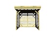 ABRI FRANCAIS - • ABRI Bûches en Bois - 2,8m2 - 2,15x1,31m - Pin Sylvestre traité Autoclave - Surface Int : 1,8m2 | 3 stères - vignette