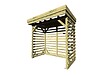 ABRI FRANCAIS - • ABRI Bûches en Bois - 2,8m2 - 2,15x1,31m - Pin Sylvestre traité Autoclave - Surface Int : 1,8m2 | 3 stères - vignette