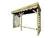 ABRI FRANCAIS - • ABRI Bûches en Bois - 4,1m2 - 3,15x1,31m - Pin Sylvestre traité Autoclave - Surface Int : 2,8m2 | 4 stères - vignette