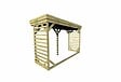 ABRI FRANCAIS - • ABRI Bûches en Bois - 4,1m2 - 3,15x1,31m - Pin Sylvestre traité Autoclave - Surface Int : 2,8m2 | 4 stères - vignette