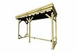 ABRI FRANCAIS - • ABRI Bûches en Bois - 4,1m2 - 3,15x1,31m - Pin Sylvestre traité Autoclave - Surface Int : 2,8m2 | 4 stères - vignette