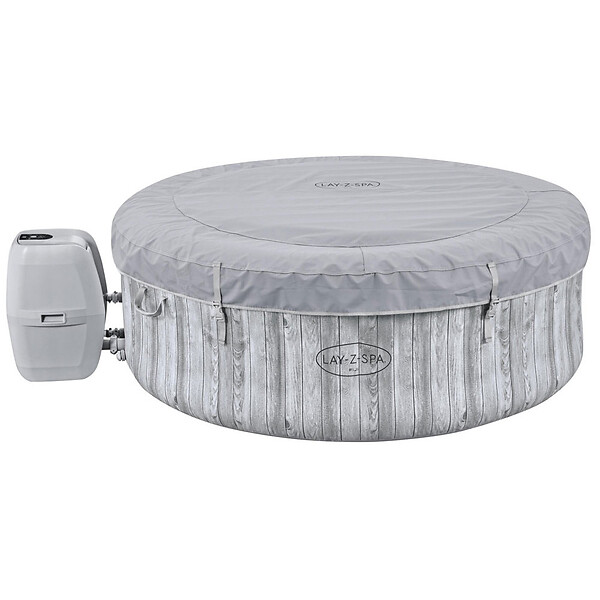 BESTWAY - Spa gonflable Fiji avec 120 jets d'air - Effet bois - 2-4 places - large