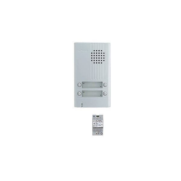 AIPHONE - Kit portier audio 2 fils intégral avec 4 combinés façade alu - Argent - large
