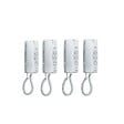 AIPHONE - Kit portier audio 2 fils intégral avec 4 combinés façade alu - Argent - vignette