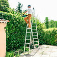 HOSTRÃ–M - Echelle transformable 2 plans StablePro 2x13 marches aluminium extensible coulissante, 3 positions, hauteur travail max 6,55m, garantie 5 ans, Hostrom - vignette